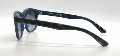 Hogan HO75 56W Tortoise Wayfarer Sunglasses-Blue Gradient Lenses-Unworn