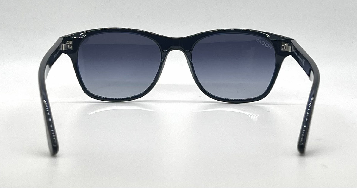 Hogan HO75 56W Tortoise Wayfarer Sunglasses-Blue Gradient Lenses-Unworn