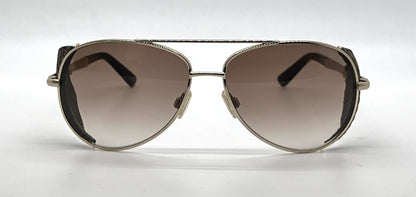 Hogan Cruiser HO58 28F Gold Aviator Sunglasses-Brown Gradient Lenses-Unworn