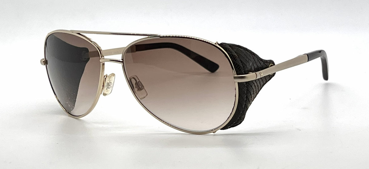 Hogan Cruiser HO58 28F Gold Aviator Sunglasses-Brown Gradient Lenses-Unworn