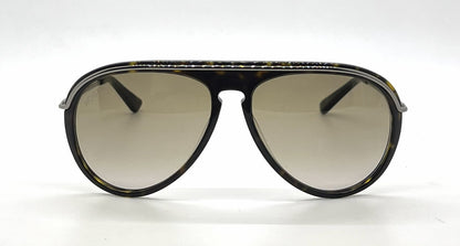 Hogan HO60 52F Tortoise Aviator Sunglasses-Light Brown Gradient Lenses-Unworn