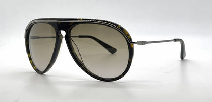 Hogan HO60 52F Tortoise Aviator Sunglasses-Light Brown Gradient Lenses-Unworn