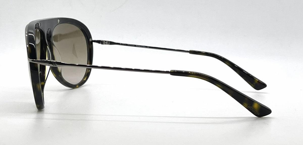 Hogan HO60 52F Tortoise Aviator Sunglasses-Light Brown Gradient Lenses-Unworn