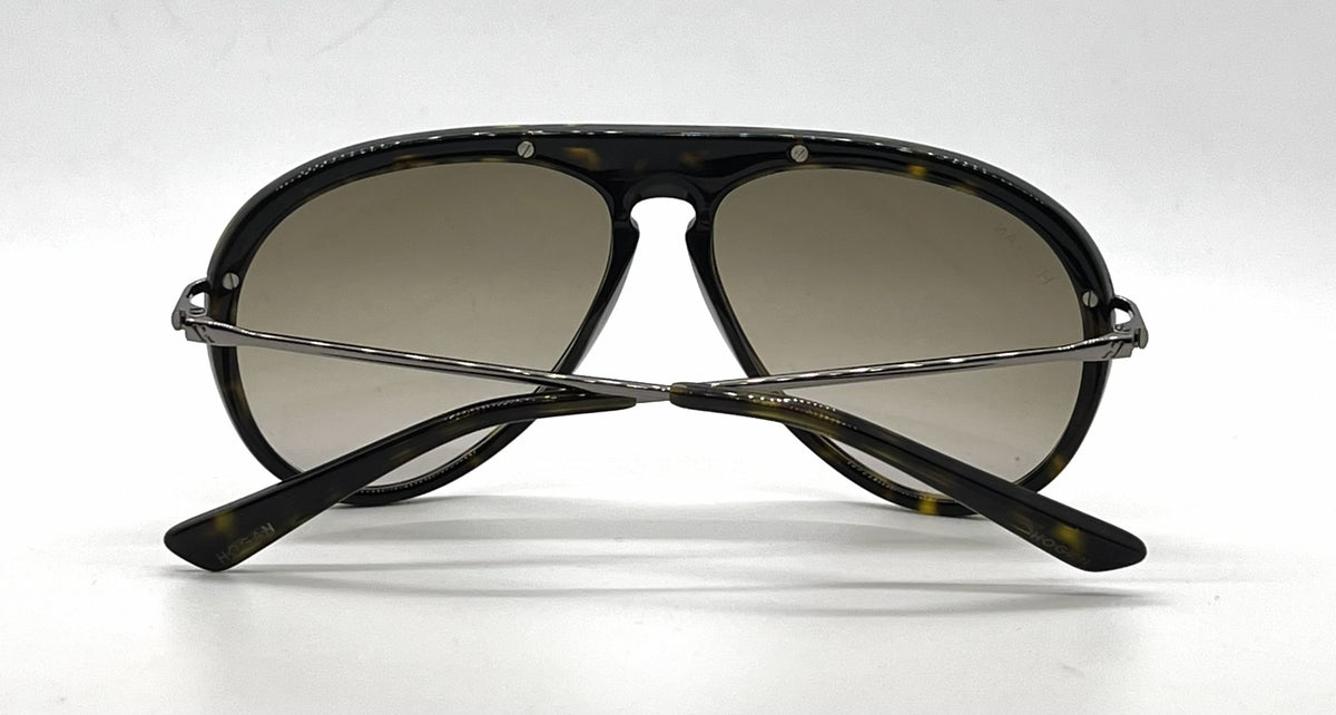 Hogan HO60 52F Tortoise Aviator Sunglasses-Light Brown Gradient Lenses-Unworn