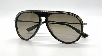 Hogan HO60 52F Tortoise Aviator Sunglasses-Light Brown Gradient Lenses-Unworn