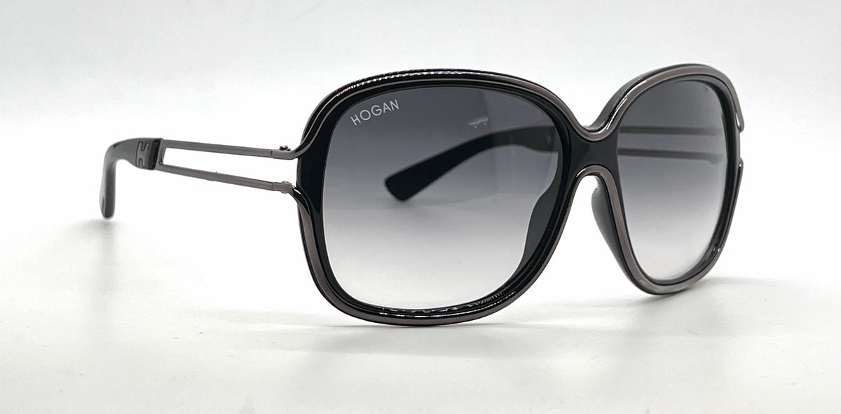 Hogan HO02 01B Brown Butterfly Sunglasses-Grey Gradient Lenses-Unworn