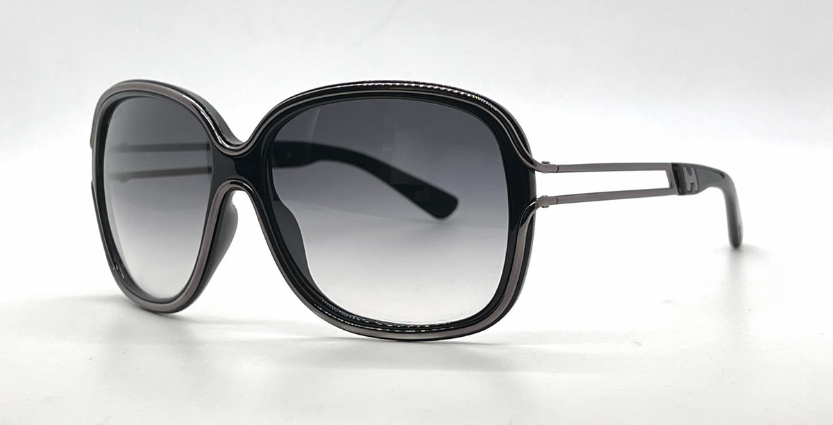 Hogan HO02 01B Brown Butterfly Sunglasses-Grey Gradient Lenses-Unworn