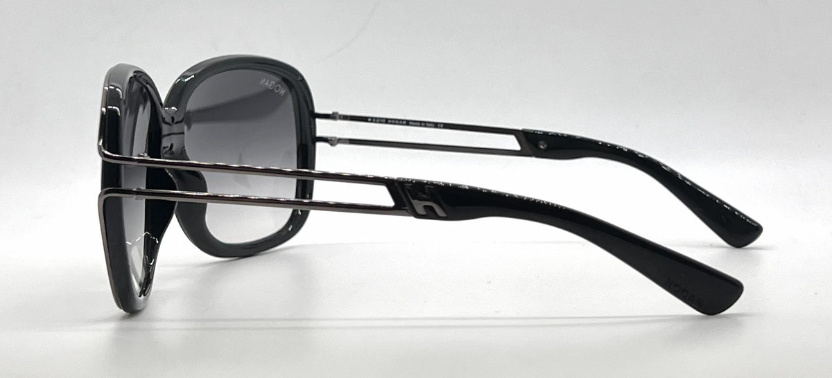 Hogan HO02 01B Brown Butterfly Sunglasses-Grey Gradient Lenses-Unworn