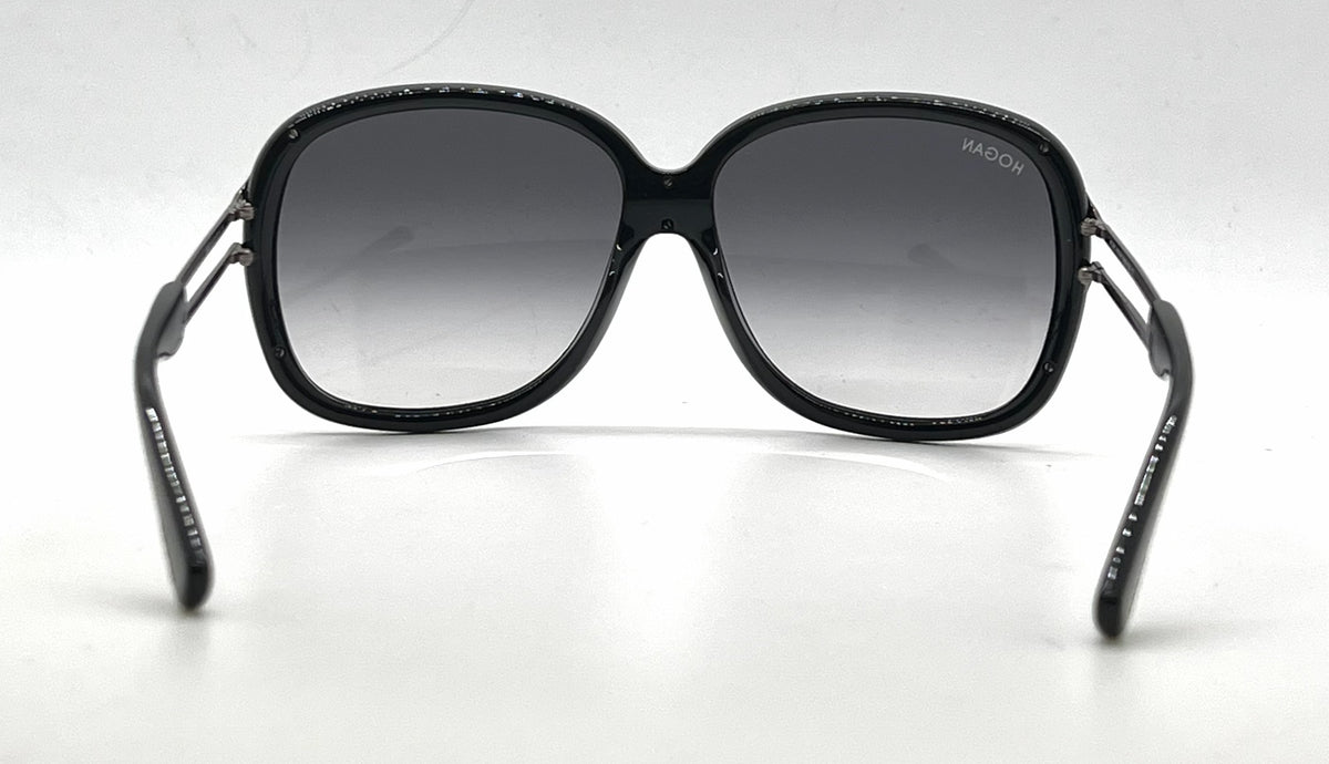 Hogan HO02 01B Brown Butterfly Sunglasses-Grey Gradient Lenses-Unworn