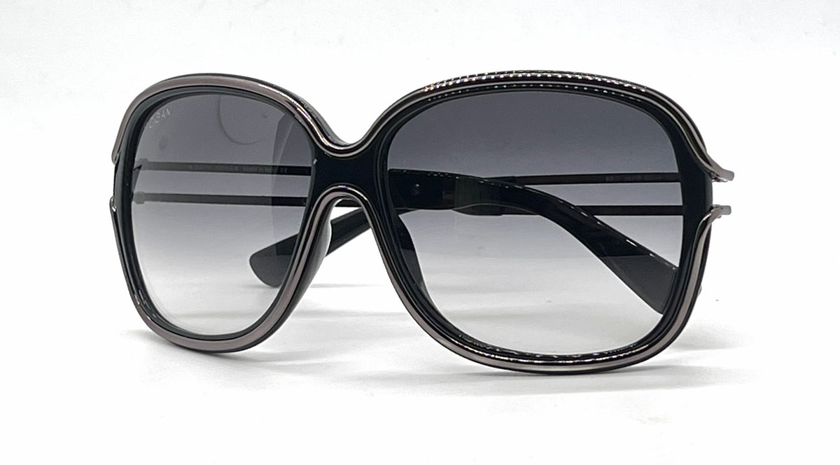 Hogan HO02 01B Brown Butterfly Sunglasses-Grey Gradient Lenses-Unworn