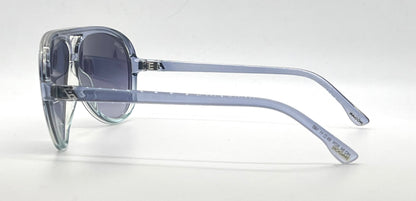 Hogan HO54 92W Translucent Grey Blue Aviator Sunglasses-Blue Gradient Lenses-Unworn