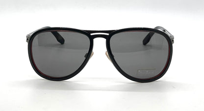 Hogan HO35 05A Black Aviator Sunglasses-Grey Lenses-Unworn