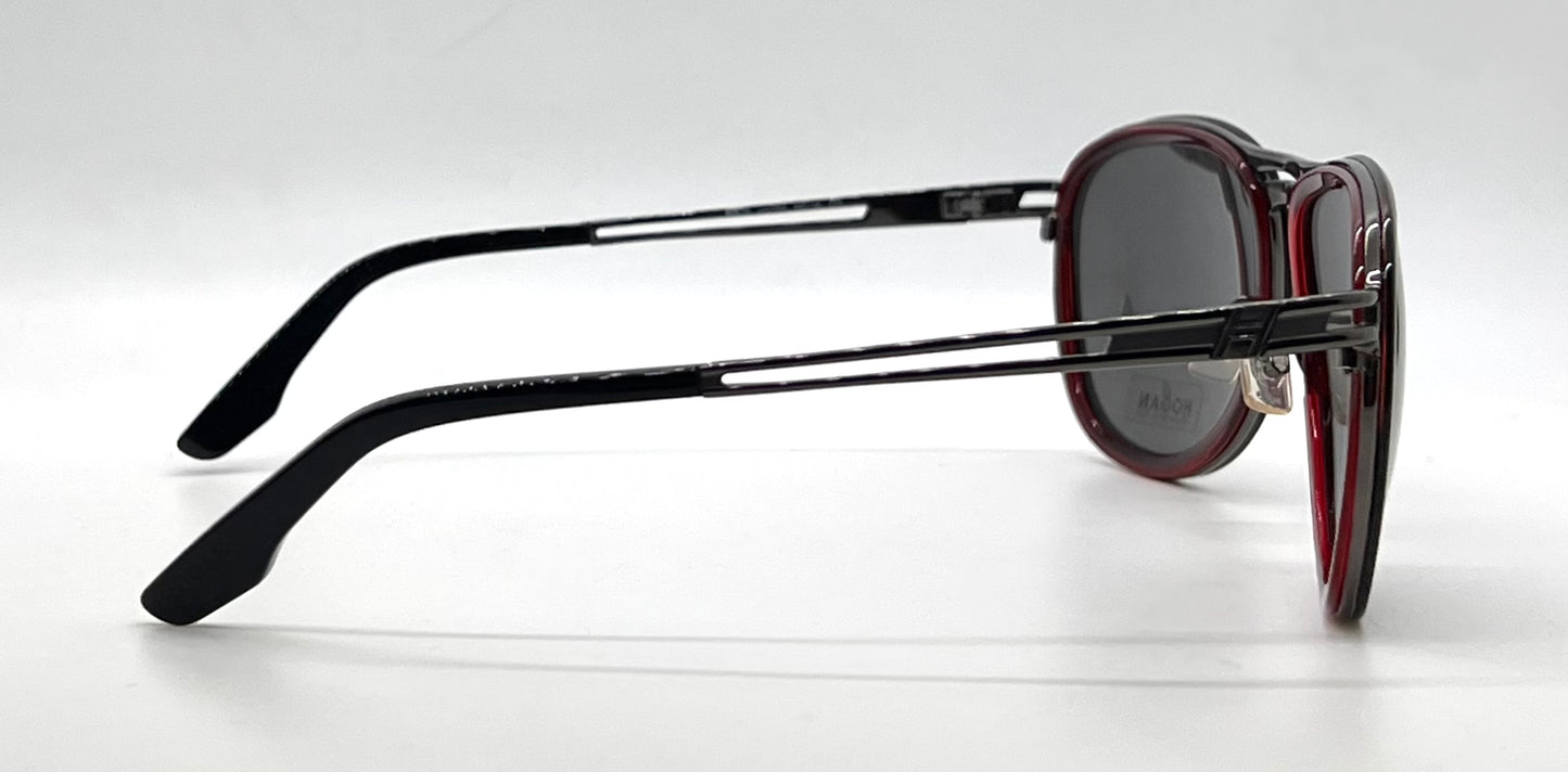 Hogan HO35 05A Black Aviator Sunglasses-Grey Lenses-Unworn
