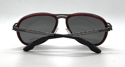 Hogan HO35 05A Black Aviator Sunglasses-Grey Lenses-Unworn