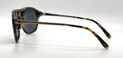 Hogan HO90 95N Green Tortoise Aviator Sunglasses-Green Lenses-Unworn