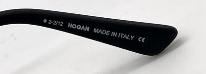 Hogan HO92 02N Matte Black Aviator Sunglasses-Green Lenses-Unworn