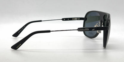 Hogan HO92 02N Matte Black Aviator Sunglasses-Green Lenses-Unworn