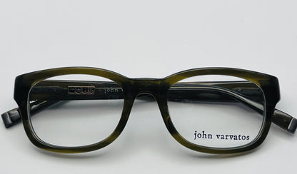 Brand New JOHN VARVATOS V337 50-20-145 EYEGLASSES - Olive Green with Case & Cloth