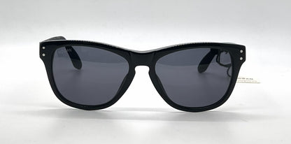 Hogan HO85 05A Black Square Sunglasses-Dark Grey Lenses-Unworn