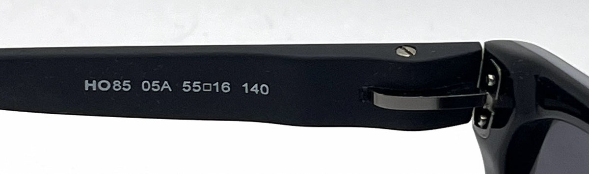 Hogan HO85 05A Black Square Sunglasses-Dark Grey Lenses-Unworn