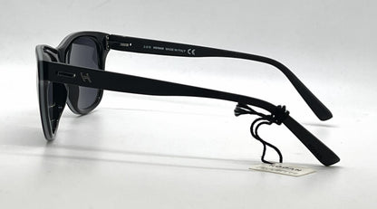 Hogan HO85 05A Black Square Sunglasses-Dark Grey Lenses-Unworn