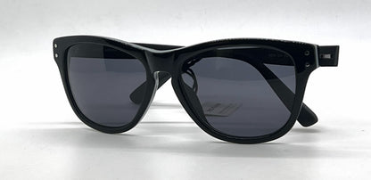 Hogan HO85 05A Black Square Sunglasses-Dark Grey Lenses-Unworn