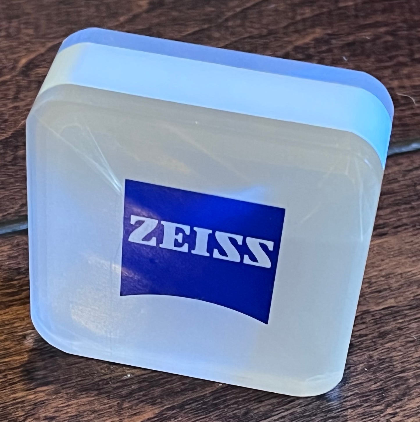 Zeiss-Double Sided In-Store Branded Acrylic Display-3x3x1 Inches-Great Condition