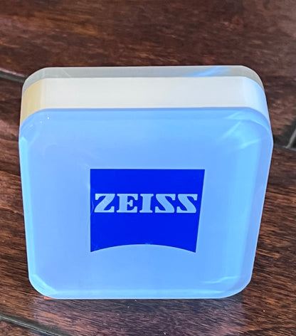 Zeiss-Double Sided In-Store Branded Acrylic Display-3x3x1 Inches-Great Condition