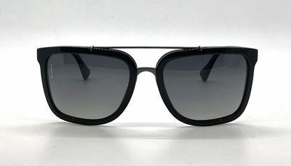 Dolce and Gabbana DG4219 501/T3 Black Gunmetal Square Aviator-Vintage Sunglasses Grey Polarized Lenses-Unworn