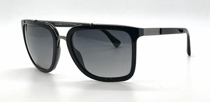 Dolce and Gabbana DG4219 501/T3 Black Gunmetal Square Aviator-Vintage Sunglasses Grey Polarized Lenses-Unworn