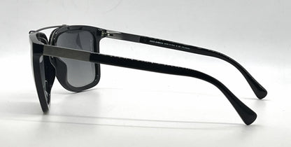 Dolce and Gabbana DG4219 501/T3 Black Gunmetal Square Aviator-Vintage Sunglasses Grey Polarized Lenses-Unworn