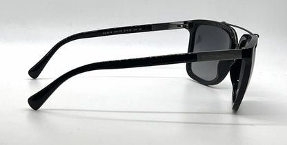 Dolce and Gabbana DG4219 501/T3 Black Gunmetal Square Aviator-Vintage Sunglasses Grey Polarized Lenses-Unworn
