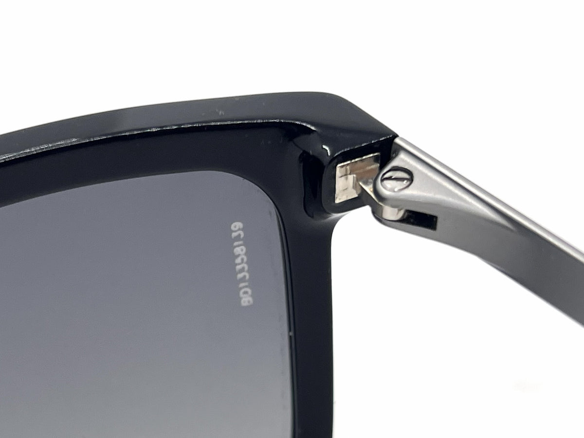 Dolce and Gabbana DG4219 501/T3 Black Gunmetal Square Aviator-Vintage Sunglasses Grey Polarized Lenses-Unworn