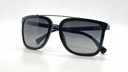 Dolce and Gabbana DG4219 501/T3 Black Gunmetal Square Aviator-Vintage Sunglasses Grey Polarized Lenses-Unworn