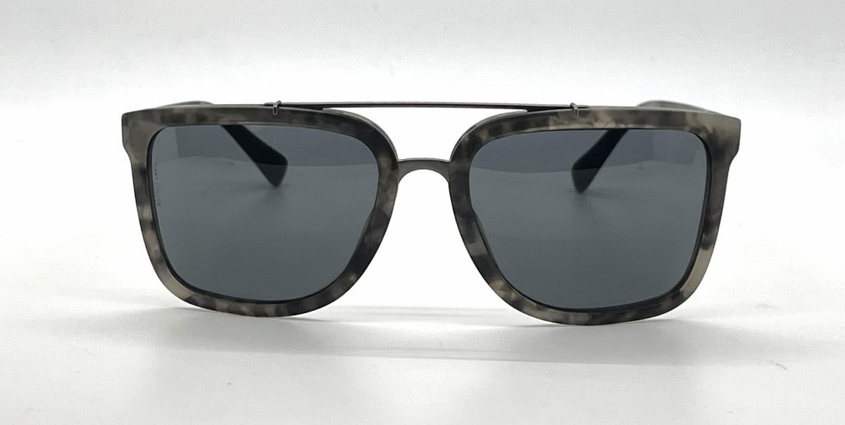 Dolce and Gabbana DG4219 2802/87 Grey Camouflage Aviator-Vintage Sunglasses Dark Grey Lenses-Unworn