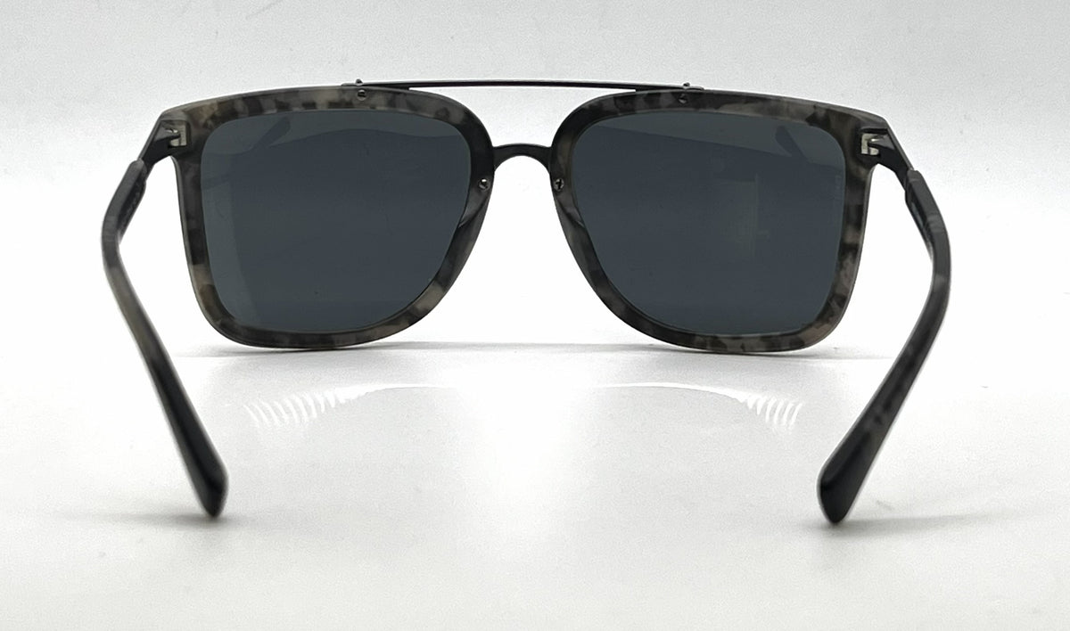 Dolce and Gabbana DG4219 2802/87 Grey Camouflage Aviator-Vintage Sunglasses Dark Grey Lenses-Unworn
