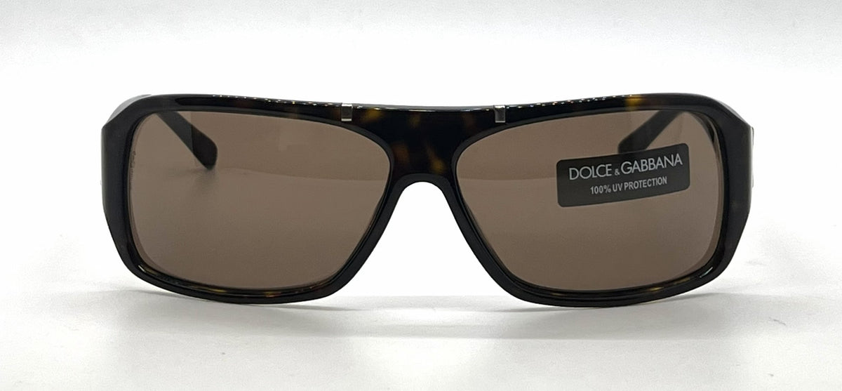 Dolce and Gabbana DG4044 502/73 Shield Havana Vintage Sunglasses Brown Lenses-Unworn