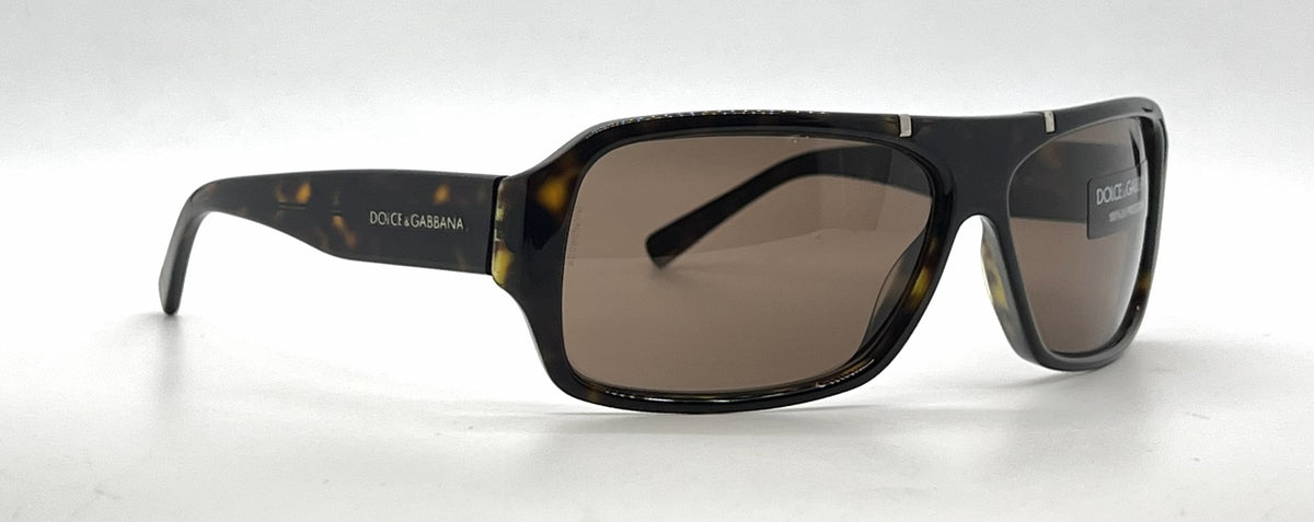 Dolce and Gabbana DG4044 502/73 Shield Havana Vintage Sunglasses Brown Lenses-Unworn