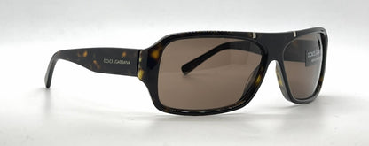 Dolce and Gabbana DG4044 502/73 Shield Havana Vintage Sunglasses Brown Lenses-Unworn