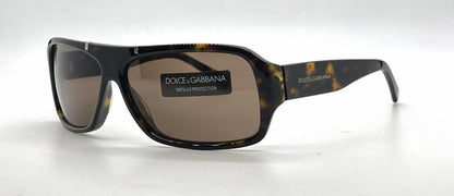 Dolce and Gabbana DG4044 502/73 Shield Havana Vintage Sunglasses Brown Lenses-Unworn