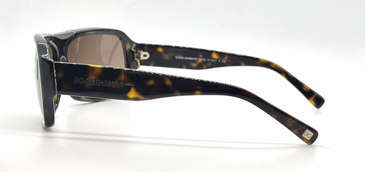 Dolce and Gabbana DG4044 502/73 Shield Havana Vintage Sunglasses Brown Lenses-Unworn
