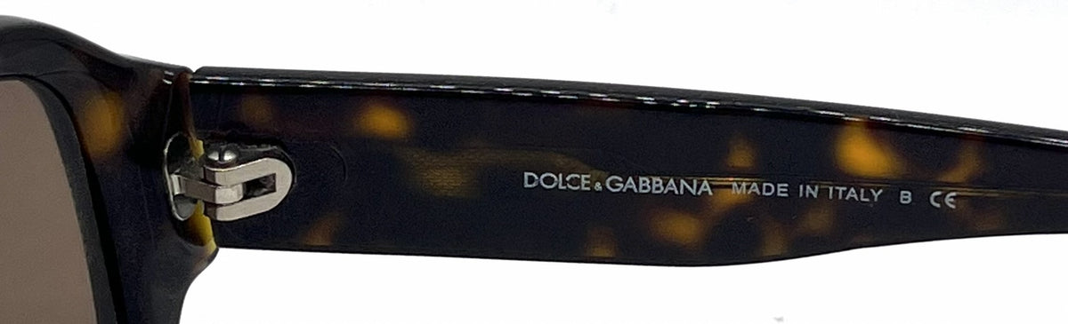 Dolce and Gabbana DG4044 502/73 Shield Havana Vintage Sunglasses Brown Lenses-Unworn