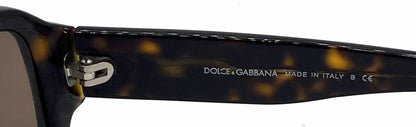 Dolce and Gabbana DG4044 502/73 Shield Havana Vintage Sunglasses Brown Lenses-Unworn