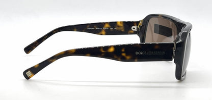 Dolce and Gabbana DG4044 502/73 Shield Havana Vintage Sunglasses Brown Lenses-Unworn