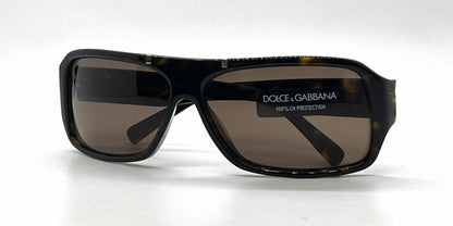 Dolce and Gabbana DG4044 502/73 Shield Havana Vintage Sunglasses Brown Lenses-Unworn