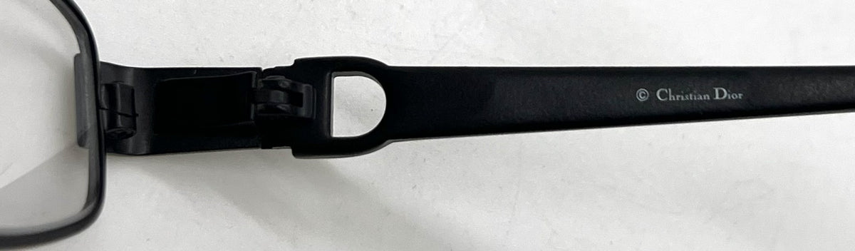 Christian Dior CD3684 Oval Vintage Optical Frame Matte Black Crystal-Demo-Unworn