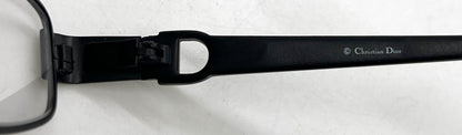 Christian Dior CD3684 Oval Vintage Optical Frame Matte Black Crystal-Demo-Unworn