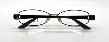 Christian Dior CD3684 Oval Vintage Optical Frame Matte Black Crystal-Demo-Unworn