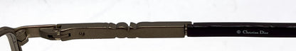 Christian Dior CD3713 Rectangle-Vintage Optical Frame Bronze Brown Crystal-Unworn