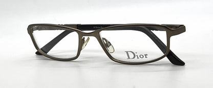 Christian Dior CD3713 Rectangle-Vintage Optical Frame Bronze Brown Crystal-Unworn